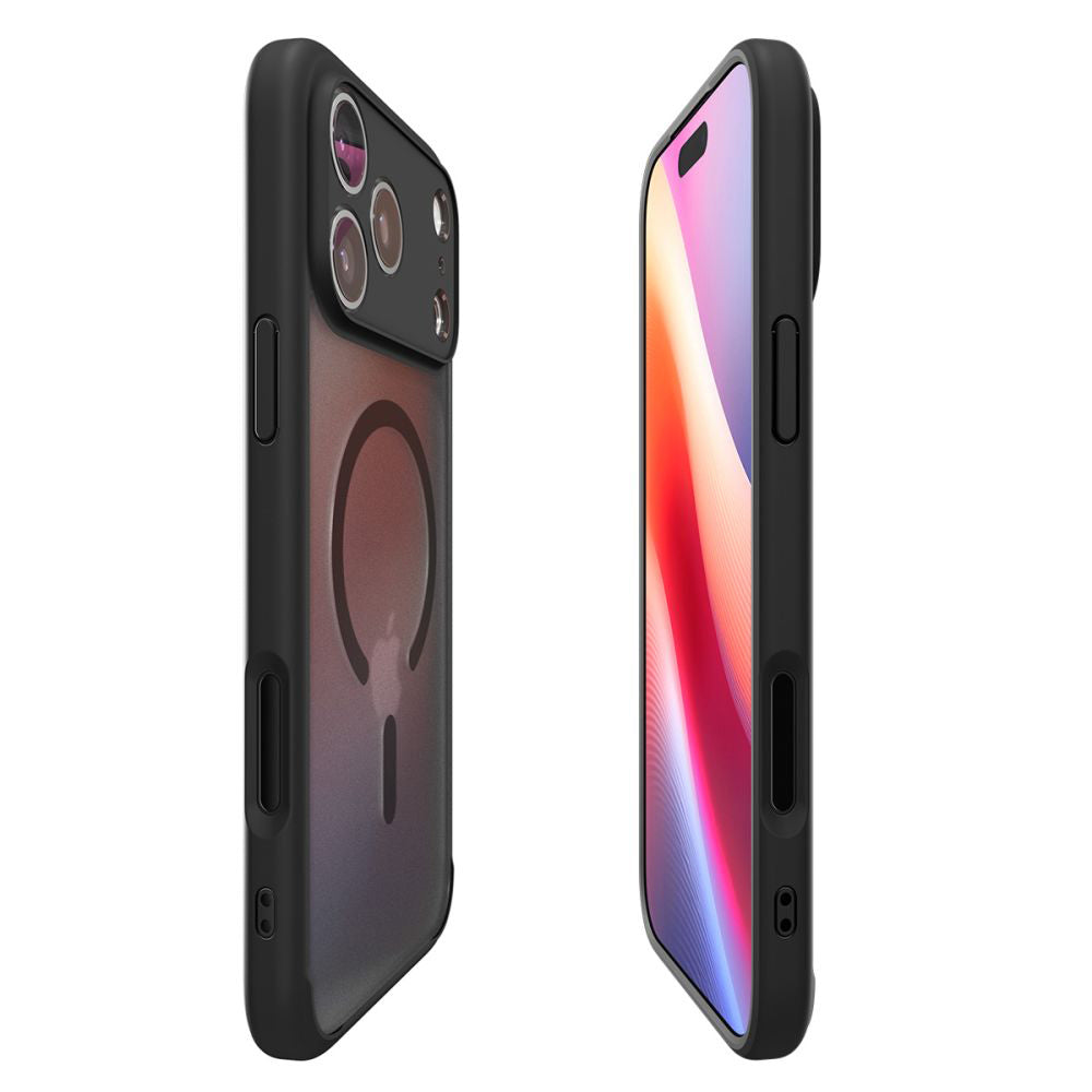 MagSafe Hülle für Apple iPhone 17 Pro, Spigen, Ultra Hybrid, Satinschwarz ACS10349