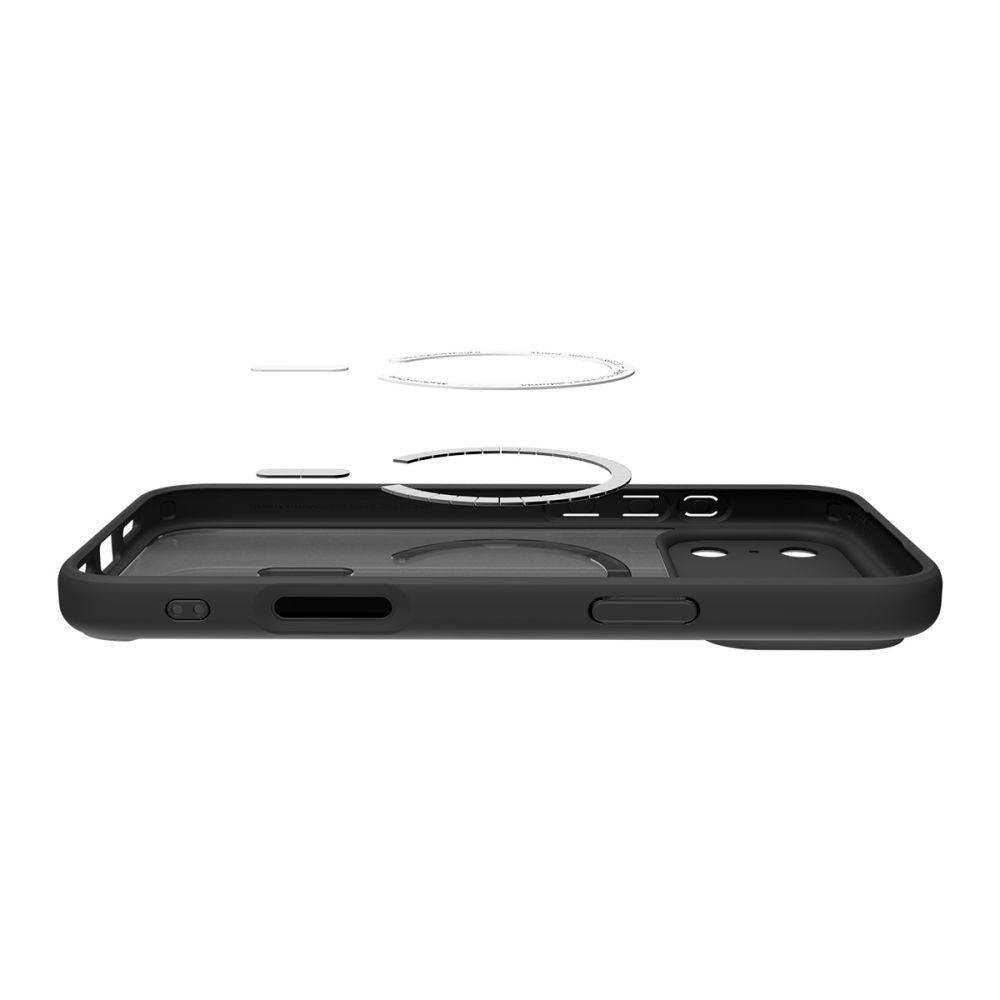 MagSafe Hülle für Apple iPhone 17 Pro, Spigen, Ultra Hybrid, Satinschwarz ACS10349