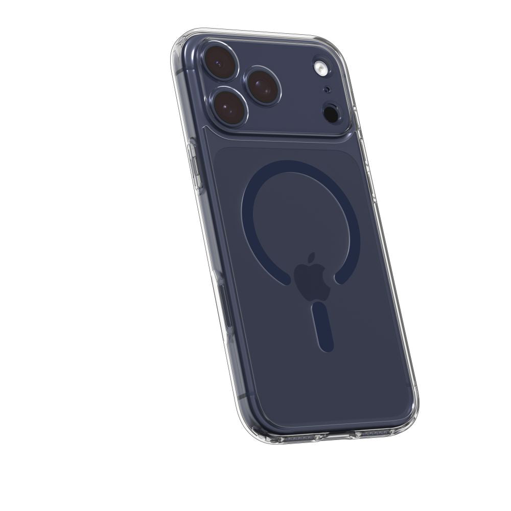 MagSafe Hülle für Apple iPhone 17 Pro, Spigen, Ultra Hybrid, Transparent Navyblau ACS11111