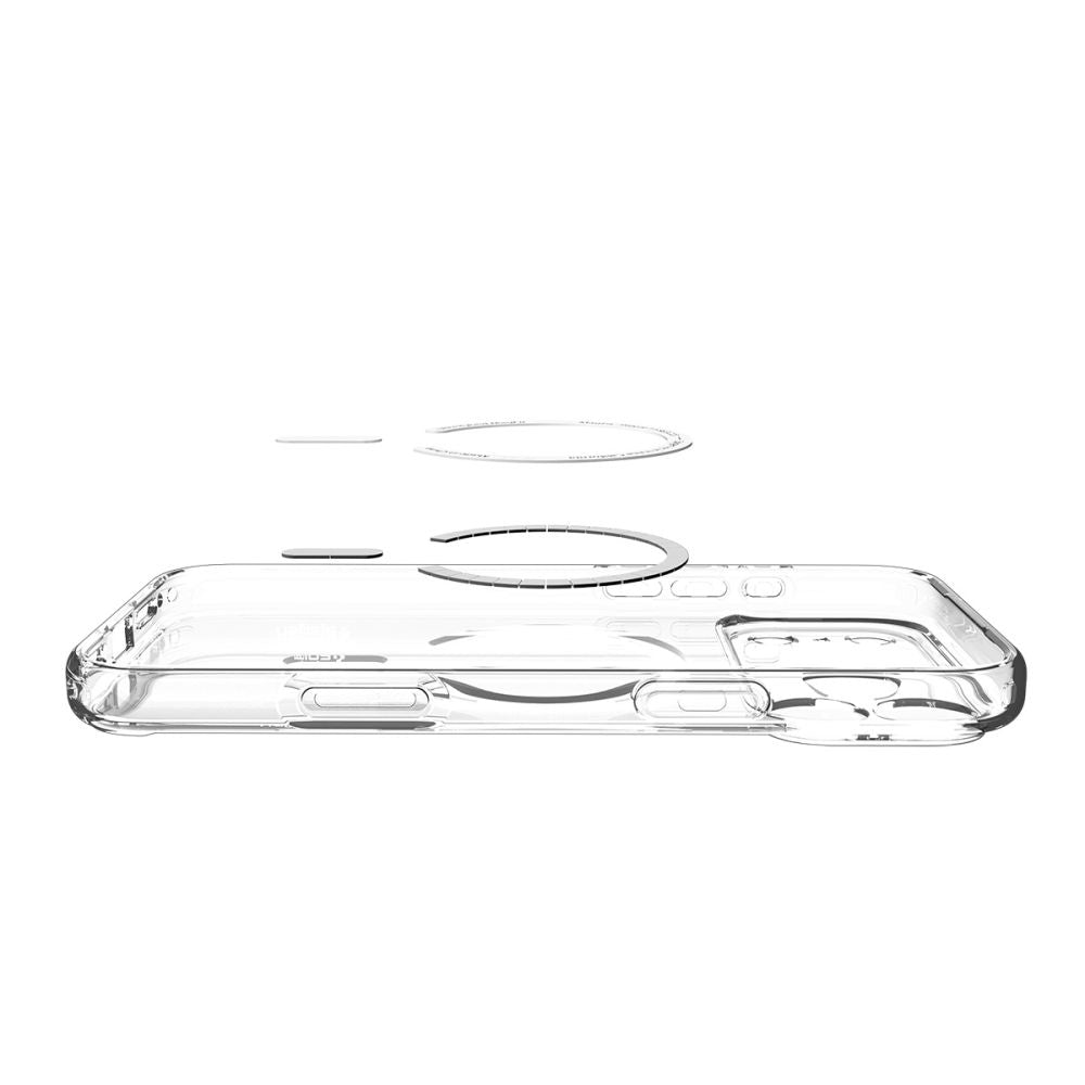 MagSafe Hülle für Apple iPhone 17 Pro, Spigen, Ultra Hybrid, Transparent Navyblau ACS11111