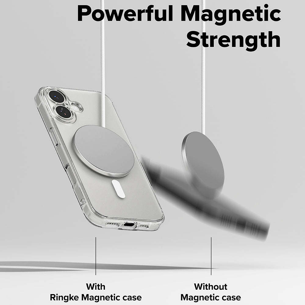 MagSafe Hülle für Apple iPhone 17, Ringke, Fusion, Matt Transparent