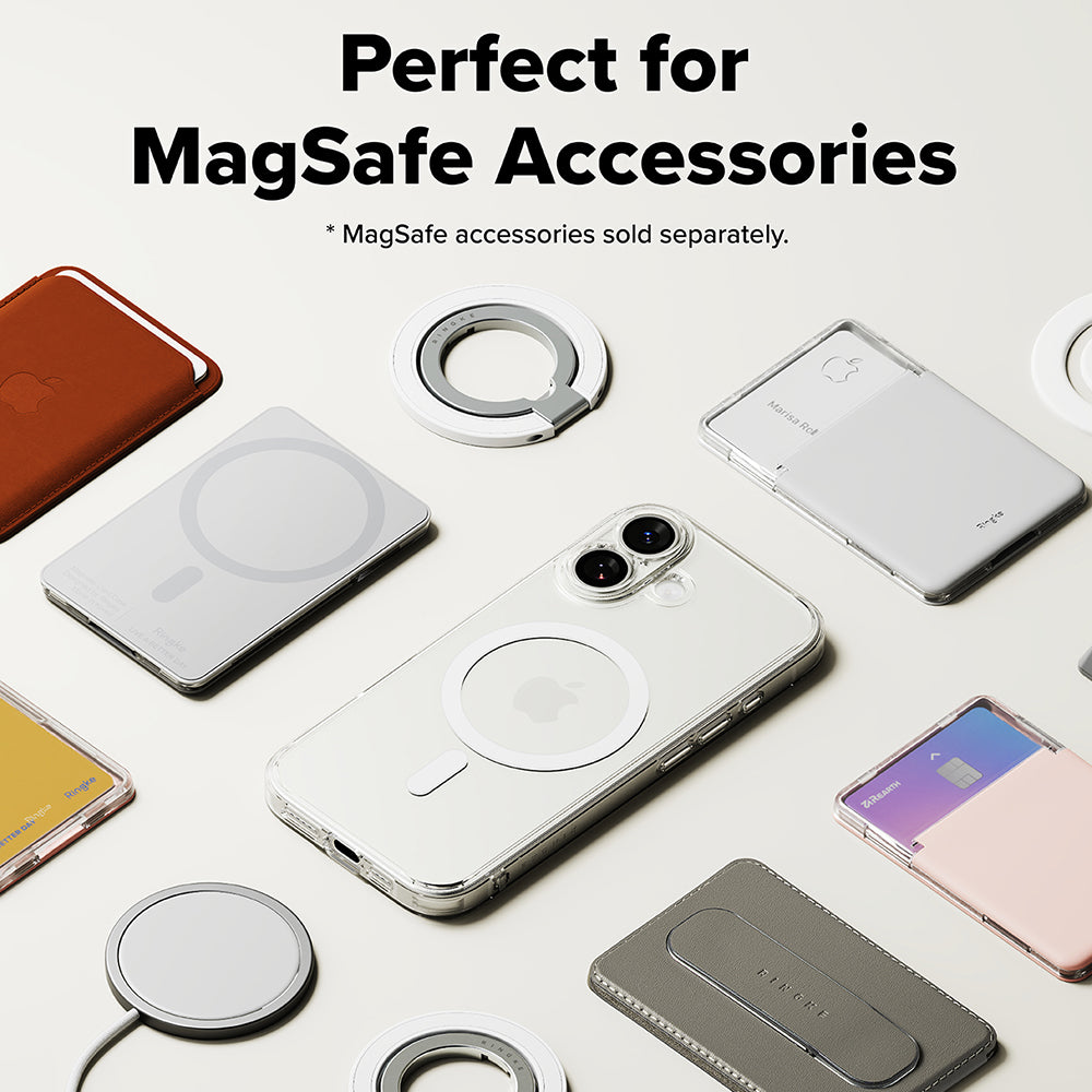 MagSafe Hülle für Apple iPhone 17, Ringke, Fusion, Matt Transparent