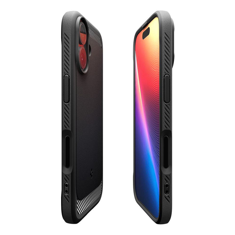 MagSafe Hülle für Apple iPhone 17, Spigen, Rugged Armor, Mattschwarz ACS10367
