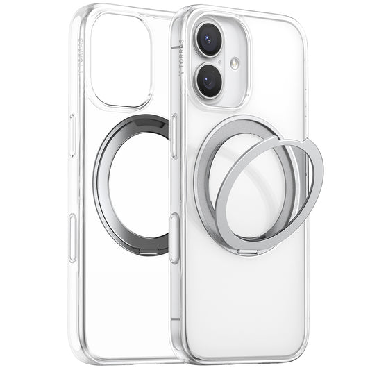 MagSafe Case for Apple iPhone 17, Torras, Ostand Pro, Transparent