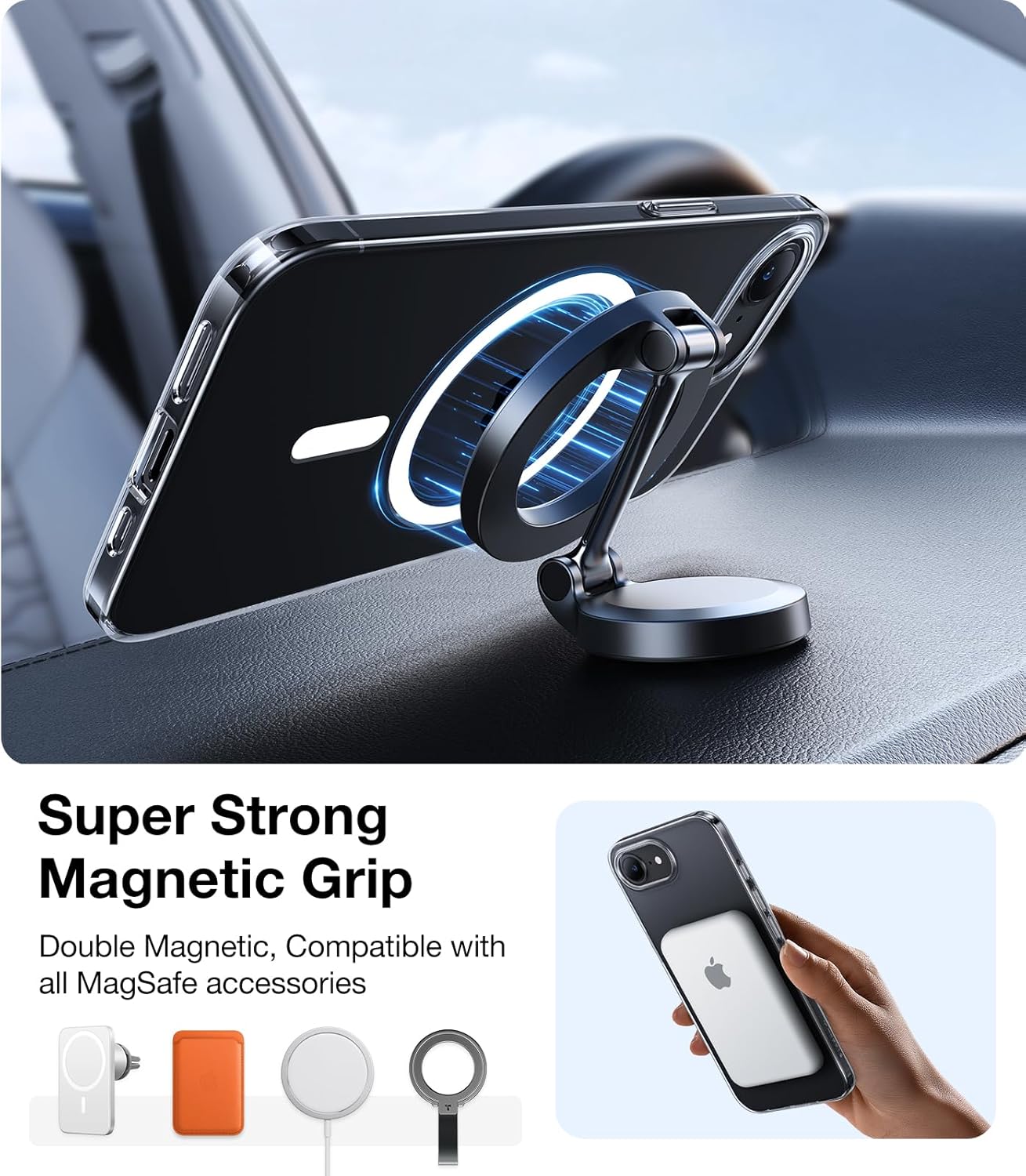 MagSafe Case for Apple iPhone 17, Torras, SlimFit, Black