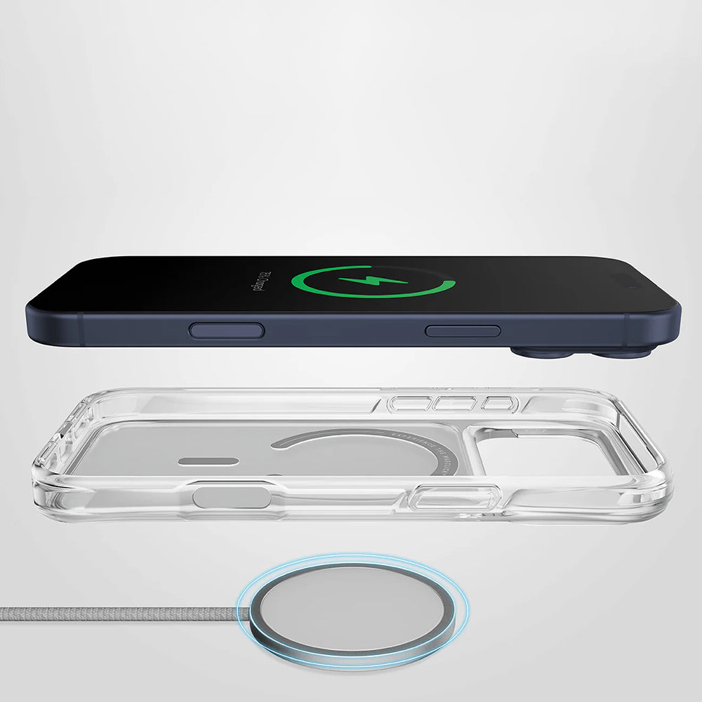 MagSafe Hülle für Apple iPhone 17, UNIQ, LifePro Xtreme MagClick, Transparent