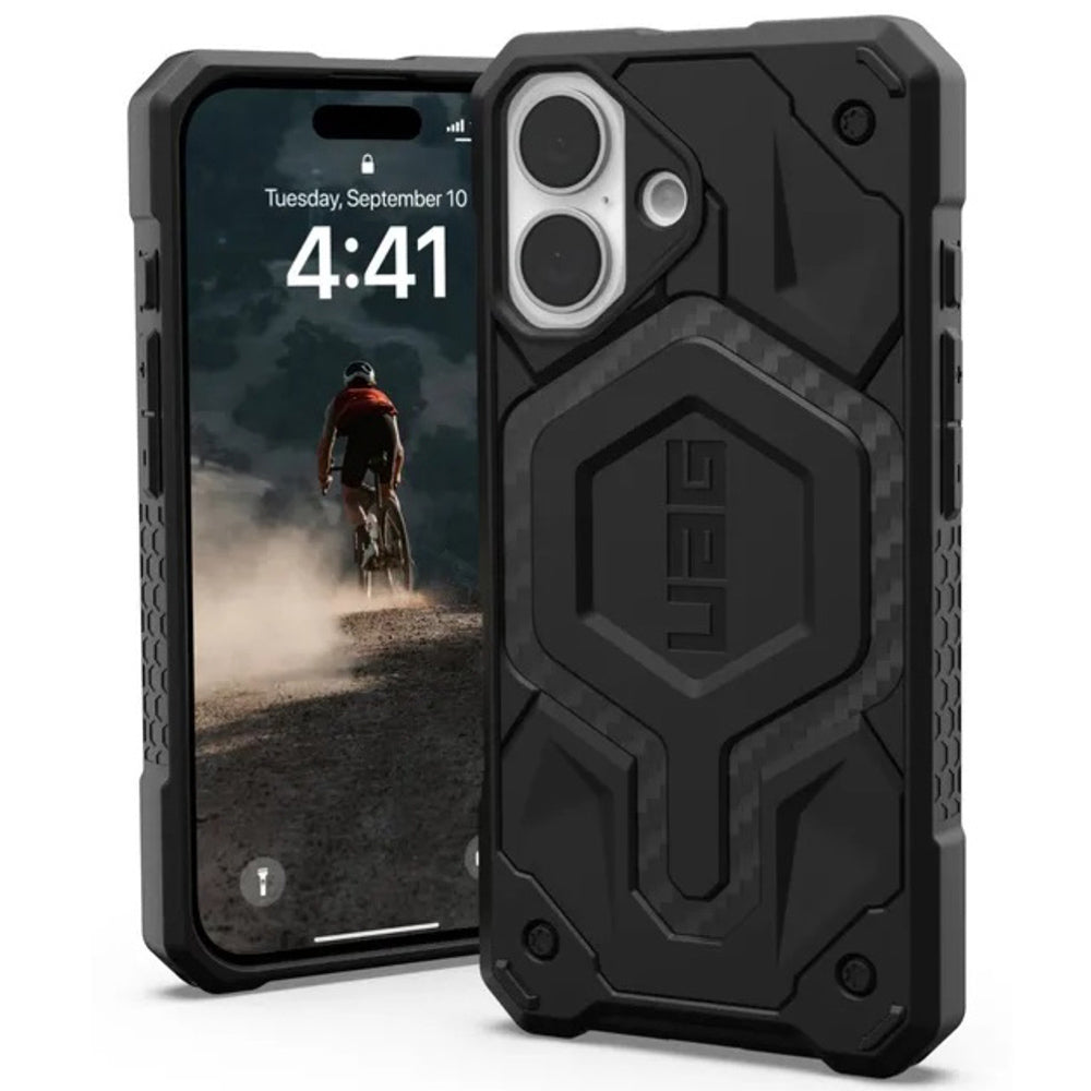 MagSafe Case for Apple iPhone 17, Urban Armor Gear, Monarch Pro Carbon, Black