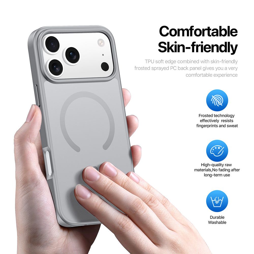 MagSafe-Hülle für Apple iPhone 18 Pro / 17 Pro, DUX DUCIS, Yind, Hellrosa