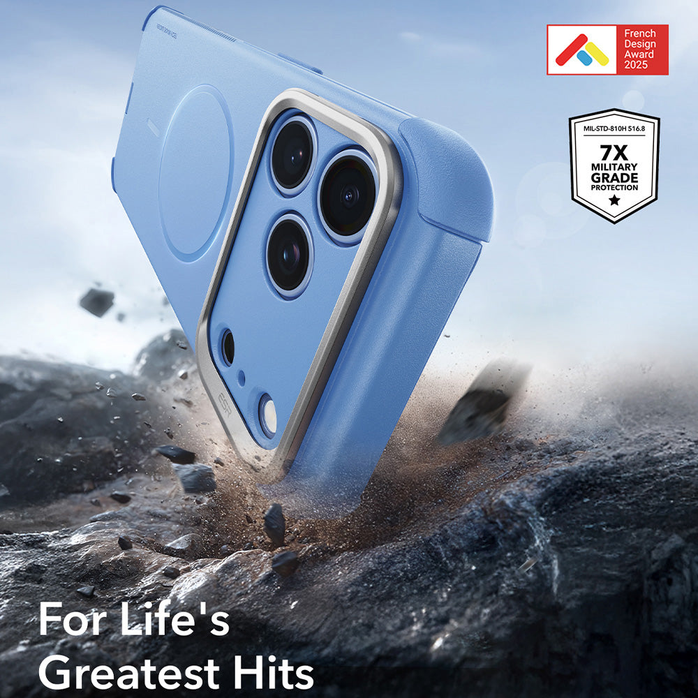 MagSafe-Hülle für Apple iPhone 18 Pro / 17 Pro, ESR, Cyber Armor Kickstand, Blau