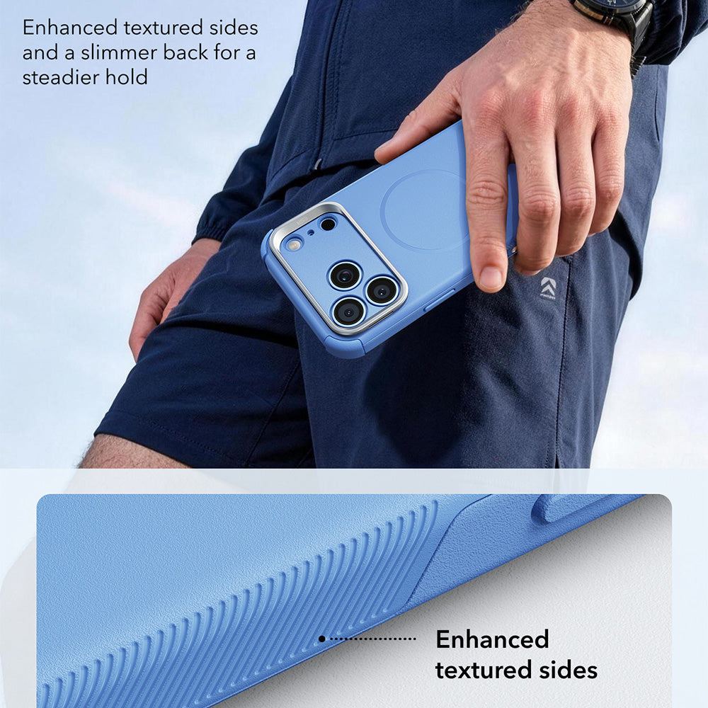 MagSafe-Hülle für Apple iPhone 18 Pro / 17 Pro, ESR, Cyber Armor Kickstand, Blau