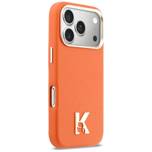 MagSafe-Hülle für Apple iPhone 18 Pro / 17 Pro, Karl Lagerfeld, Karl's Head Logo, Orange