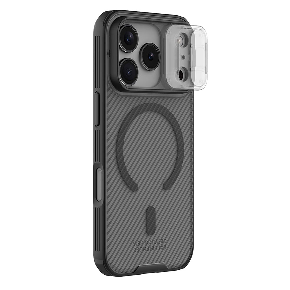 MagSafe-Hülle für Apple iPhone 18 Pro / 17 Pro, Nillkin, CamShield Pro, Schwarz Transparent