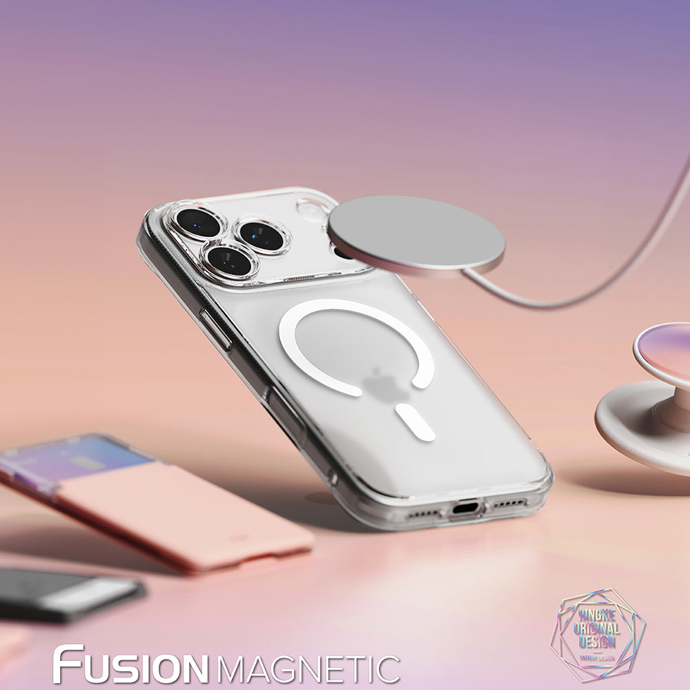MagSafe-Hülle für Apple iPhone 18 Pro / 17 Pro, Ringke, Fusion, Matt Transparent