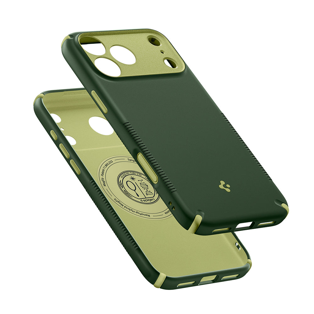 MagSafe Case for Apple iPhone 18 Pro / 17 Pro, Spigen, Caseology Nano Pop Hybrid, Green ACS12176
