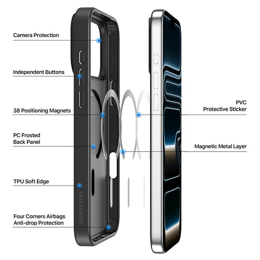 MagSafe-Hülle für Apple iPhone 18 Pro Max / 17 Pro Max, DUX DUCIS, Yind, Hellviolett