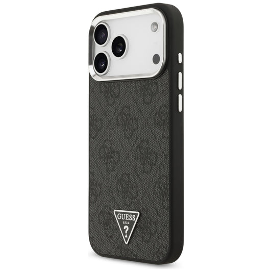 MagSafe-Hülle für Apple iPhone 18 Pro Max / 17 Pro Max, Guess, 4G Triangle Logo, Schwarz