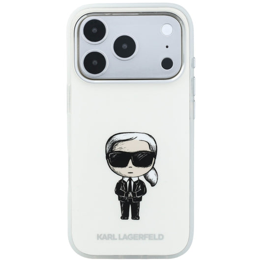MagSafe-Hülle für Apple iPhone 18 Pro Max / 17 Pro Max, Karl Lagerfeld, IML Ikonik Sketch Print, Beige