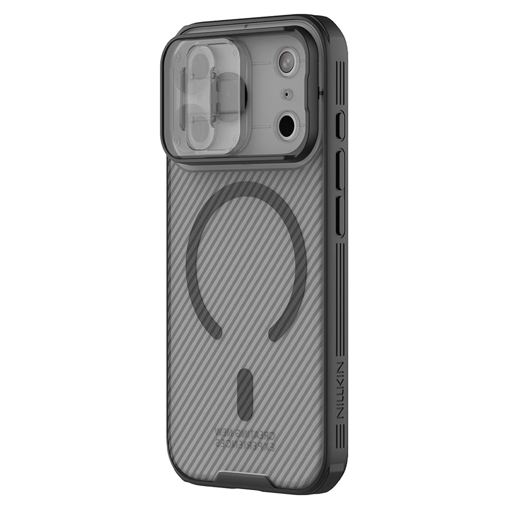 MagSafe-Hülle für Apple iPhone 18 Pro Max / 17 Pro Max, Nillkin, CamShield Pro, Schwarz Transparent