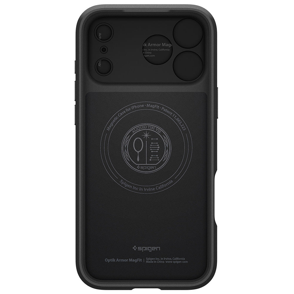 MagSafe-Hülle für Apple iPhone 18 Pro Max / 17 Pro Max, Spigen, Optik Armor, Schwarz ACS09900
