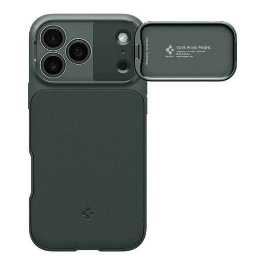 MagSafe-Hülle für Apple iPhone 18 Pro Max / 17 Pro Max, Spigen, Optik Armor, Grün ACS09901