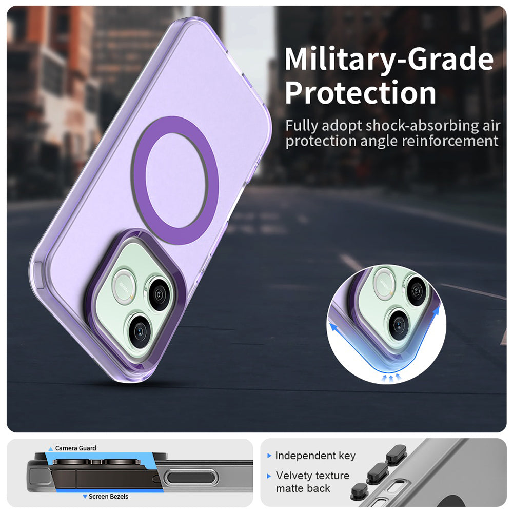 MagSafe Case for Honor 600 Lite, Techsuit, CandyCase, Purple