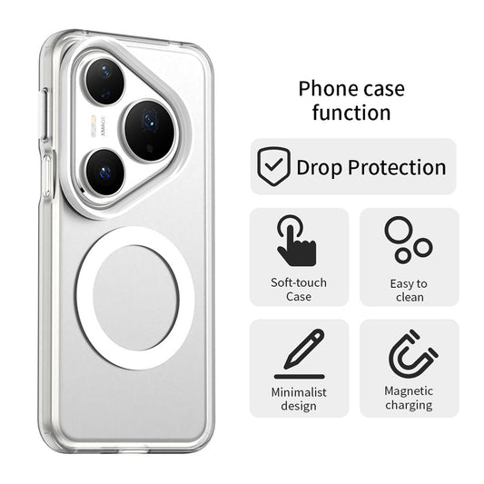 MagSafe-Hülle für Huawei Pura 80 Pro, Techsuit, CandyCase, Weiß