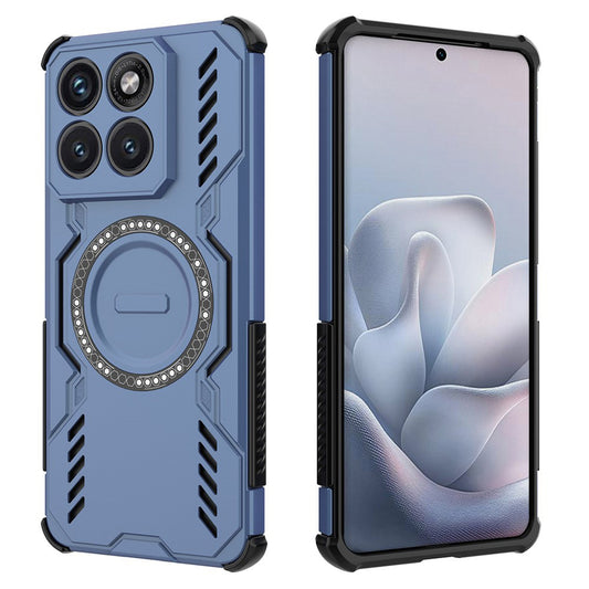 MagSafe Hülle für Motorola Edge 70 Fusion, Techsuit, ArmorMag, Blau