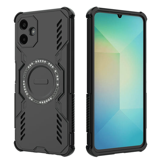 MagSafe-Hülle für Samsung Galaxy A06 A065, Techsuit, ArmorMag, Schwarz