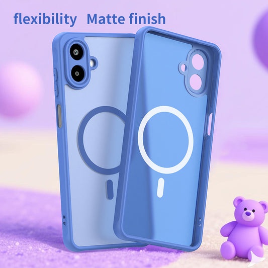 MagSafe Hülle für Samsung Galaxy A07 4G A075, Techsuit, HaloFrost II, Blau