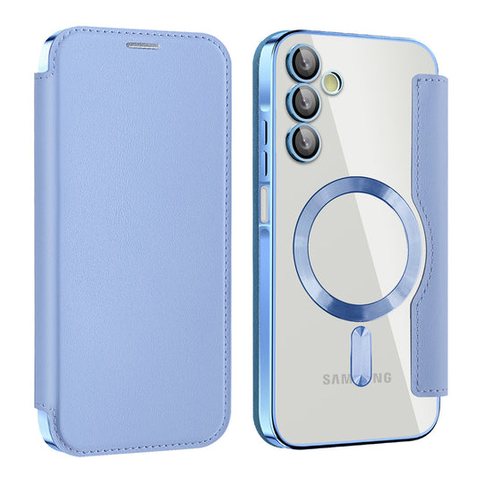 MagSafe-Hülle für Samsung Galaxy A15 5G A156 / A15 A155, Techsuit, SmartMag Book, Blau