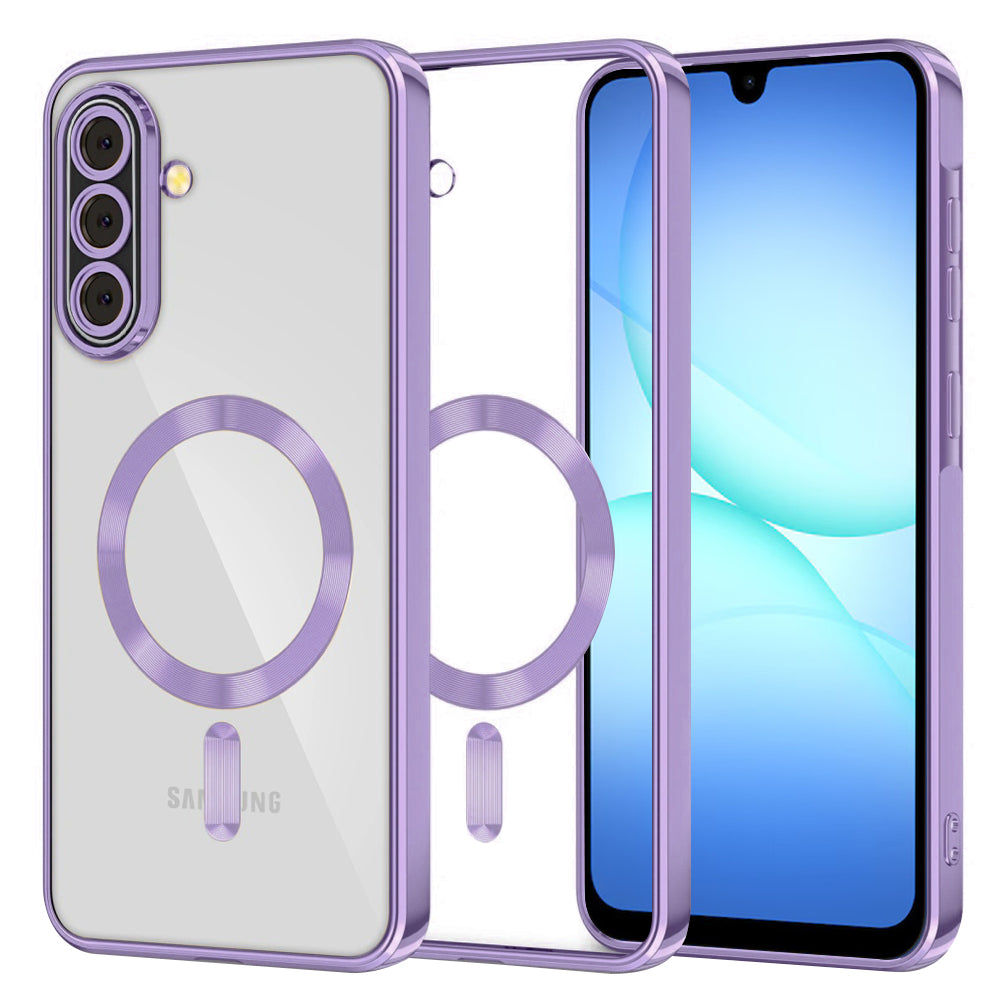 MagSafe Case for Samsung Galaxy A17 4G A175 / A17 5G A176, Techsuit, Luxury Crystal, Light Purple