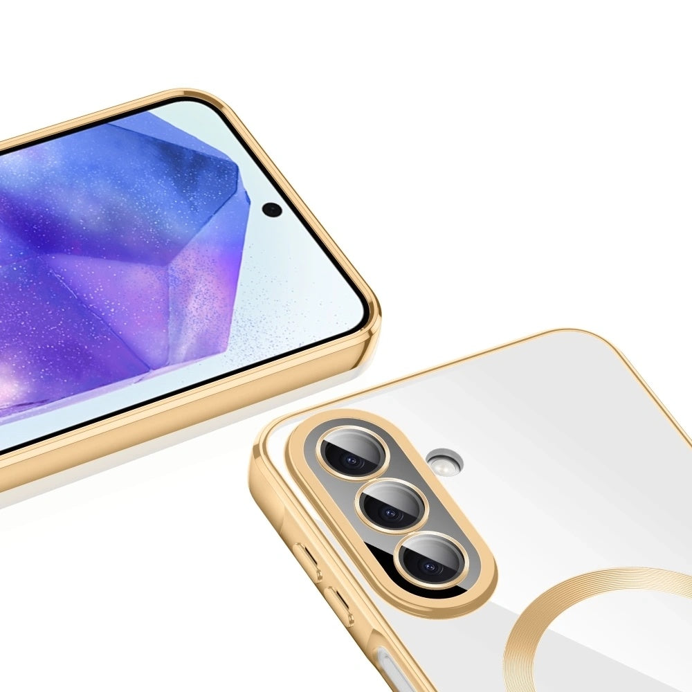 MagSafe-Hülle für Samsung Galaxy A27 5G, Techsuit, Luxury Crystal, Rosa