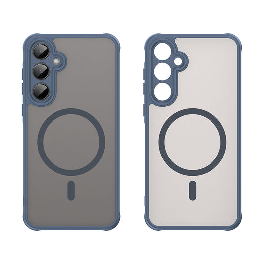 MagSafe-Hülle für Samsung Galaxy A55 5G A556, Techsuit, HaloFrost II, Marineblau