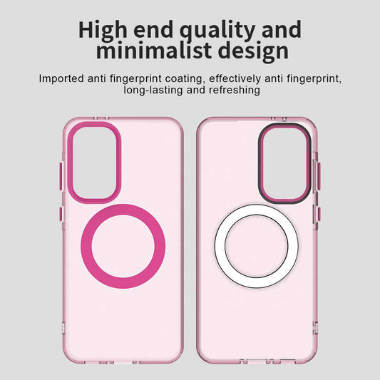 MagSafe-Hülle für Samsung Galaxy A56 A566, Techsuit, CandyCase, Rosa