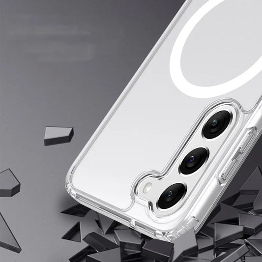 MagSafe-Hülle für Samsung Galaxy S23 S911, Techsuit, Pro, Transparent
