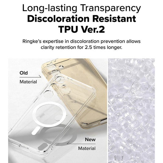MagSafe-Hülle für Samsung Galaxy S24 FE S721, Ringke, Fusion, Transparent