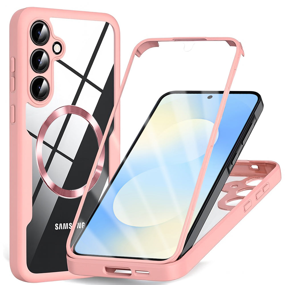 MagSafe Hülle für Samsung Galaxy S25 FE, Techsuit, ColorVerse 360, Rosa