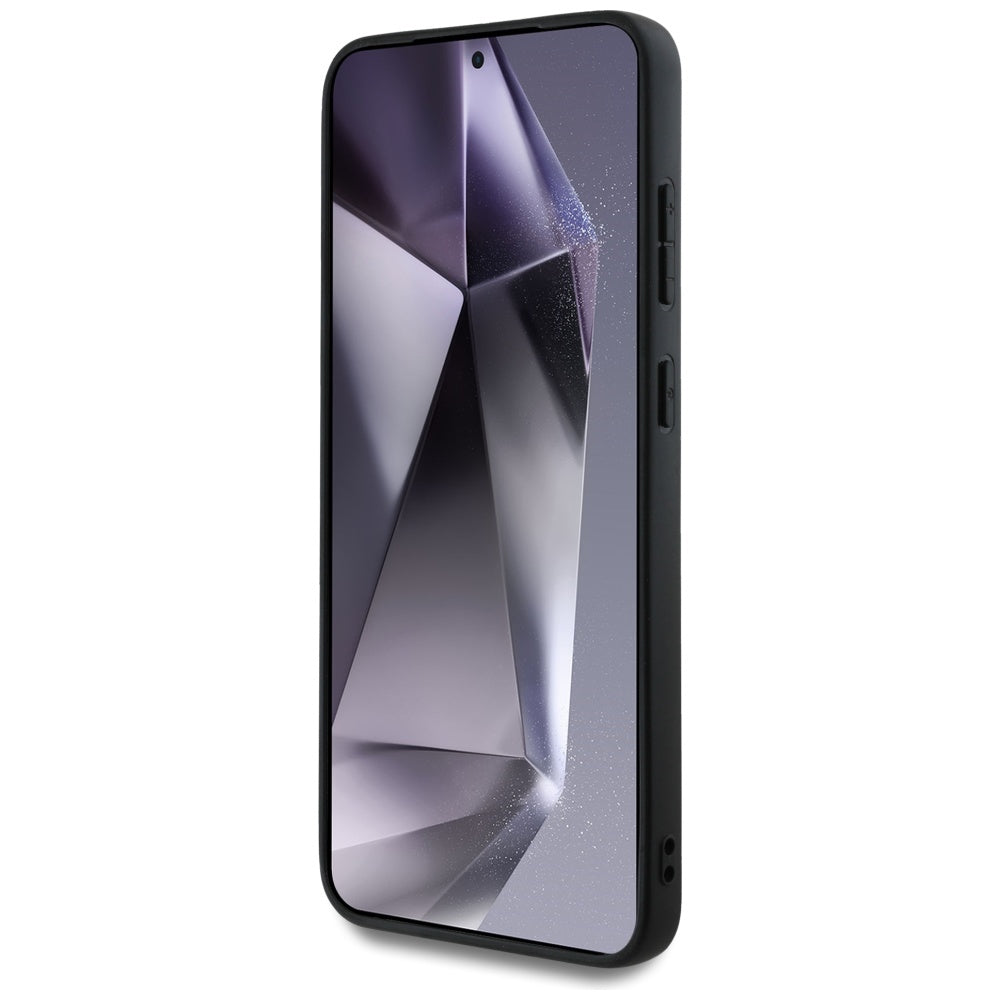 MagSafe Hülle für Samsung Galaxy S25+ S936, Guess, 4G Ring Classic Logo, Schwarz