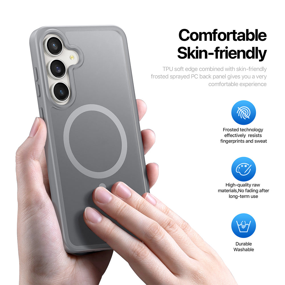 MagSafe Case for Samsung Galaxy S26 FE S741 / S25 FE, DUX DUCIS, Yind, Gray