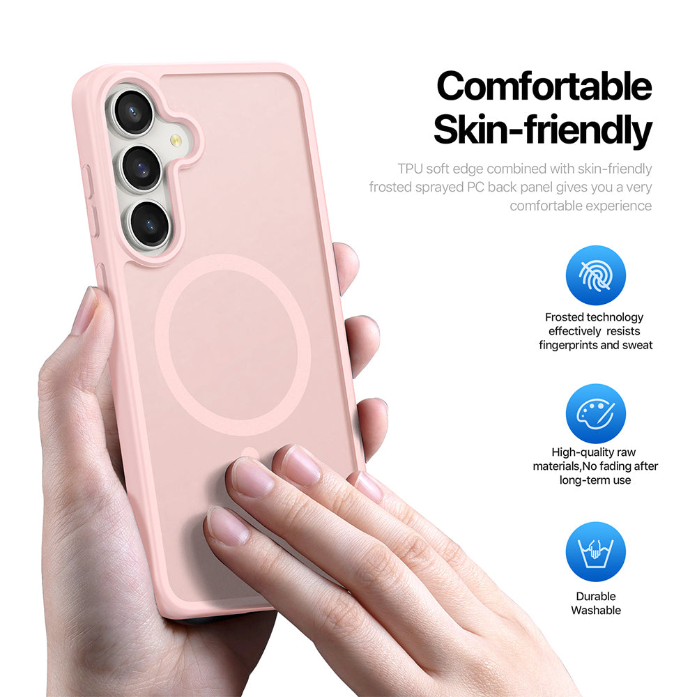 MagSafe Case for Samsung Galaxy S26 FE S741 / S25 FE, DUX DUCIS, Yind, Light Pink