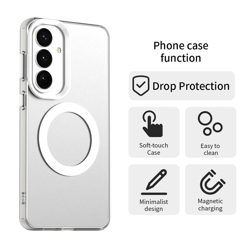 MagSafe-Hülle für Samsung Galaxy S26 Plus S947, Techsuit, CandyCase, Weiß