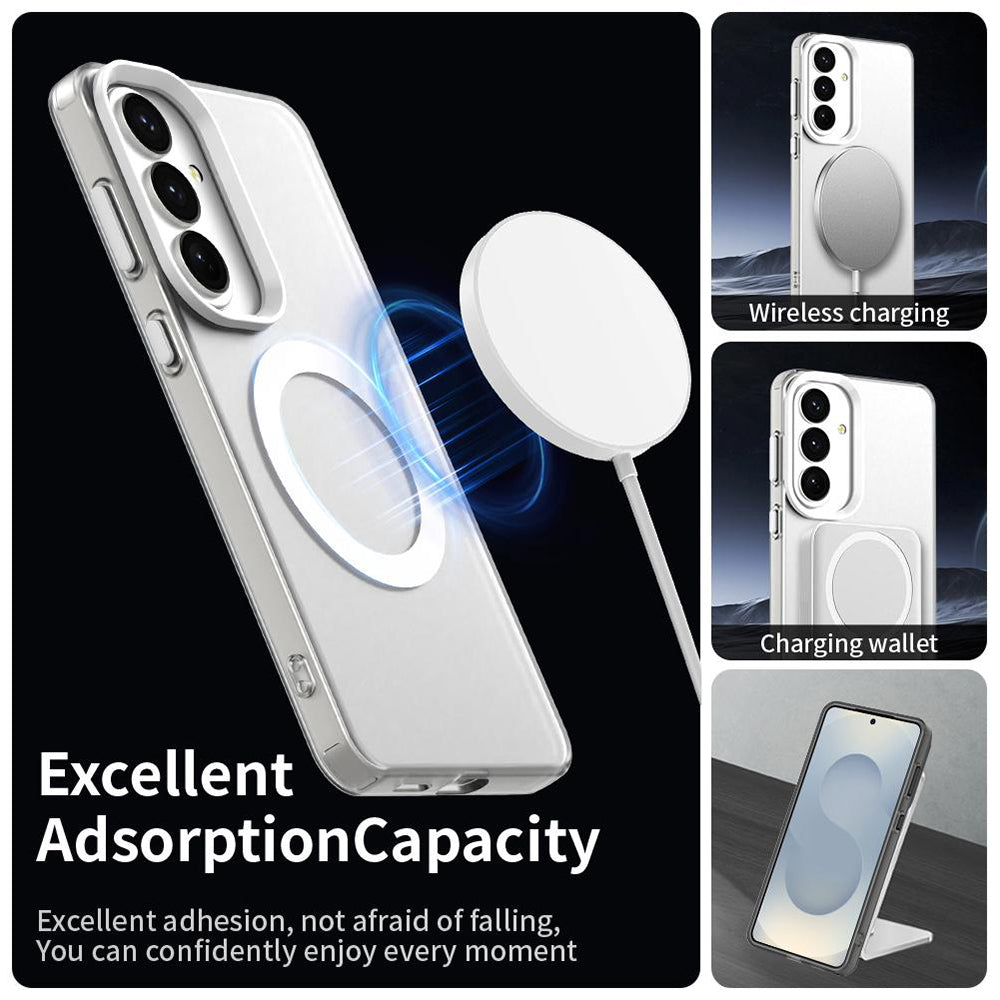 MagSafe-Hülle für Samsung Galaxy S26 Plus S947, Techsuit, CandyCase, Weiß