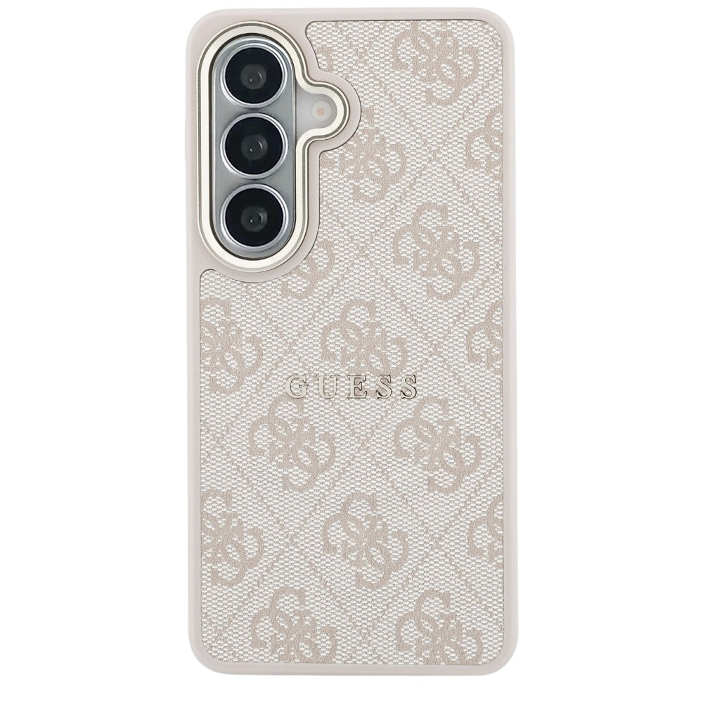 MagSafe Case for Samsung Galaxy S26 S942, Guess, 4G Embossed Ring, Pink