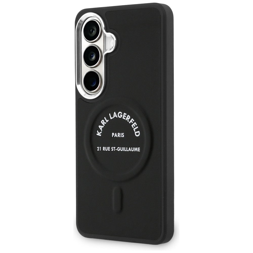MagSafe Hülle für Samsung Galaxy S26 S942, Karl Lagerfeld, Karl RSG Logo, Schwarz