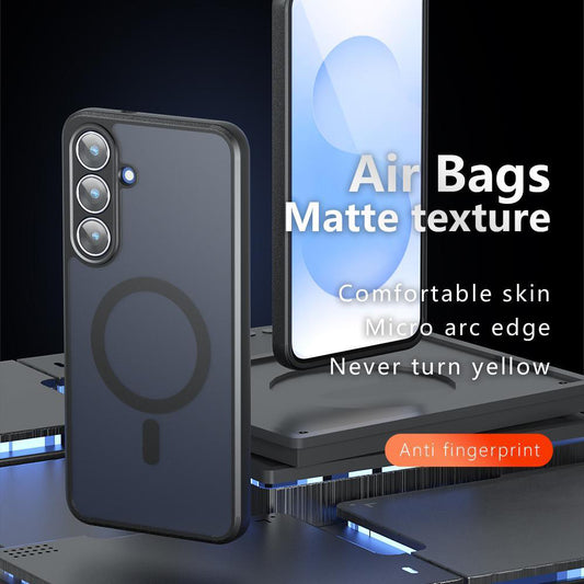 MagSafe Hülle für Samsung Galaxy S26, Techsuit, PureFrost, Satinschwarz