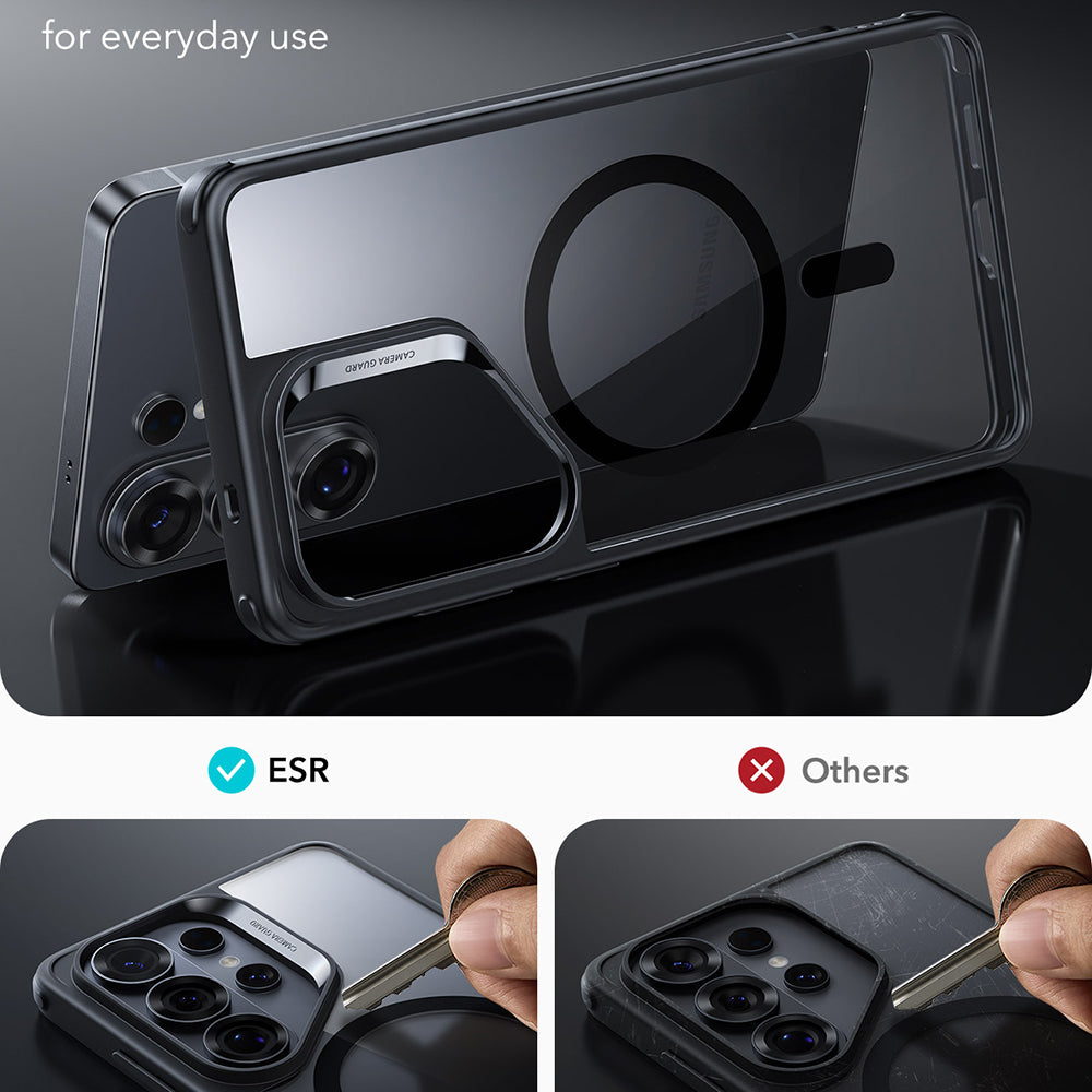 MagSafe Case for Samsung Galaxy S26 Ultra S948, ESR, Classic Hybrid, Black Transparent