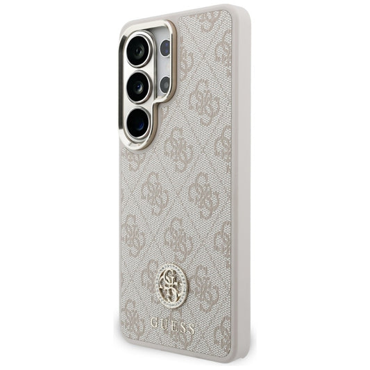 MagSafe Hülle für Samsung Galaxy S26 Ultra S948, GUESS, 4G Big Rhinestone Triangle Strap, Rosa