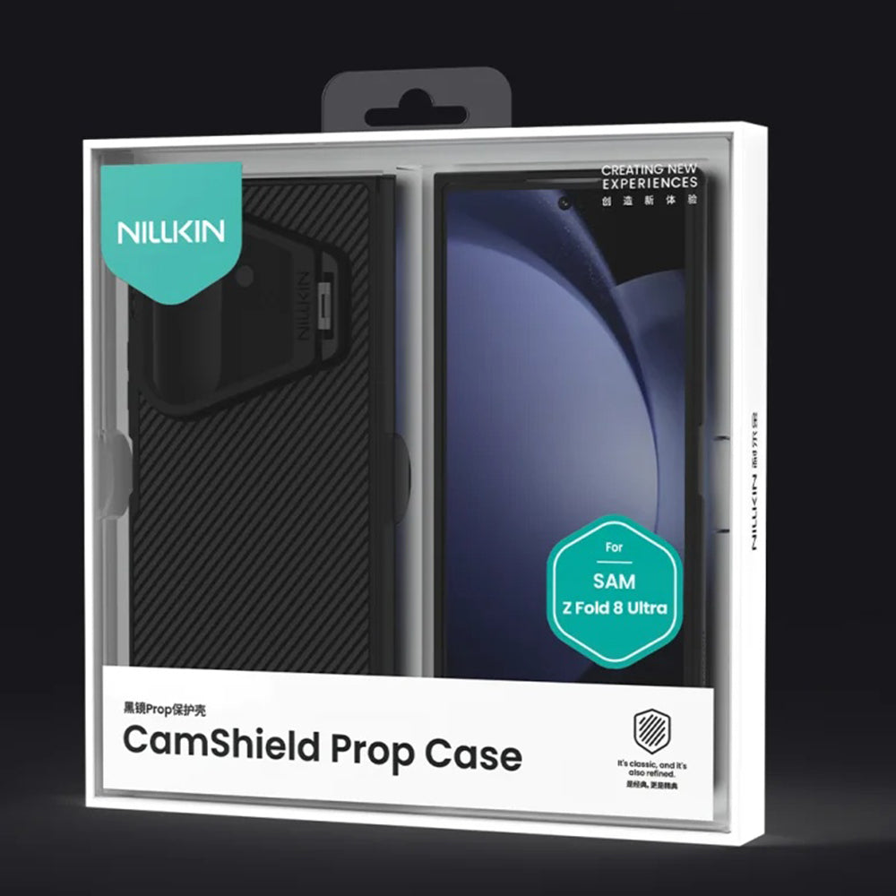 MagSafe-Hülle für Samsung Galaxy Z Fold8 Ultra F976, Nillkin, CamShield Prop mit transparentem schwarzem Objektivschutz, Schwarz