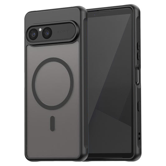 MagSafe Hülle für Sony Xperia 10 VII, Techsuit, HaloFrost II, Schwarz