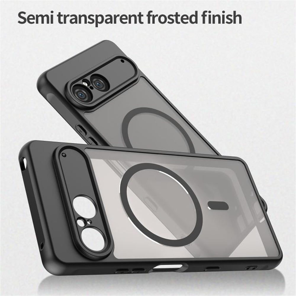 MagSafe Hülle für Sony Xperia 10 VII, Techsuit, HaloFrost II, Schwarz